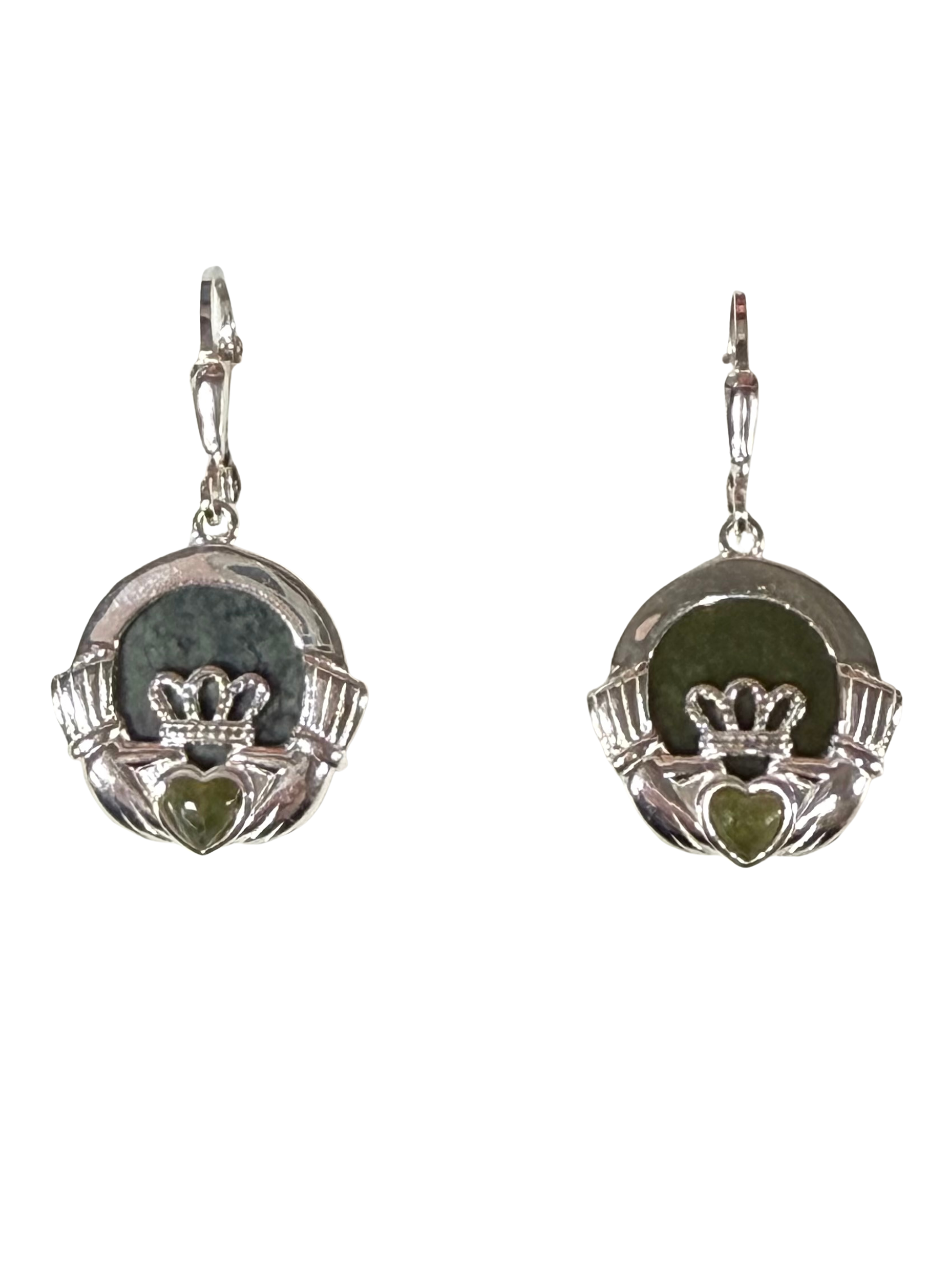 Connemara Marble - Claddagh Earrings