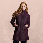 Jodie Wax Coat - Claret