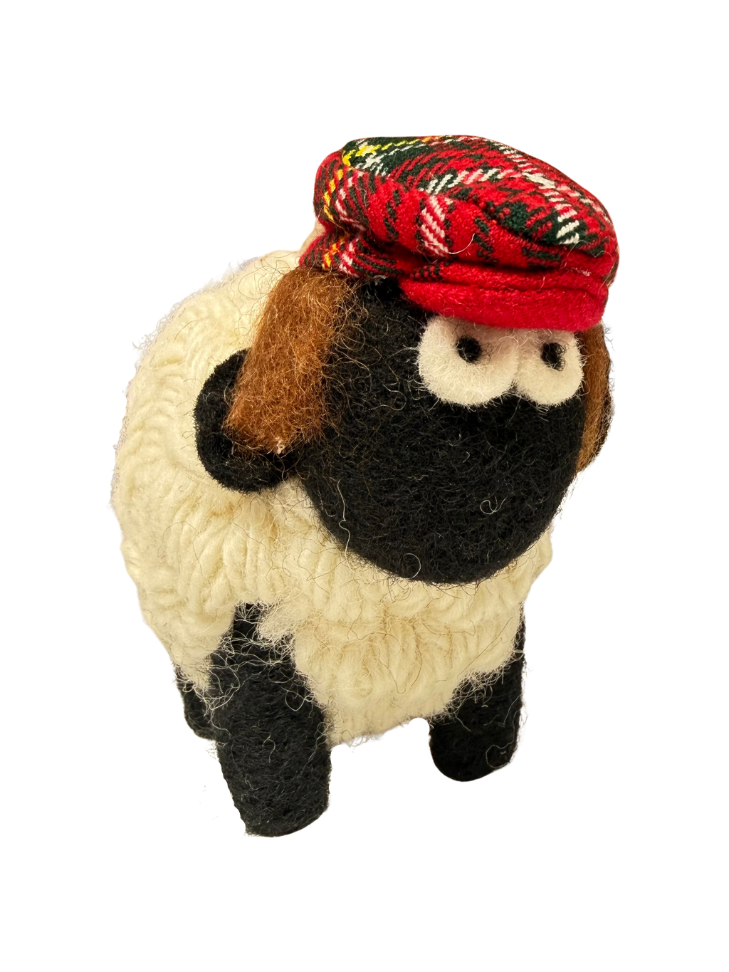 Erin Knitwear - Red Tartan Cap Sheep