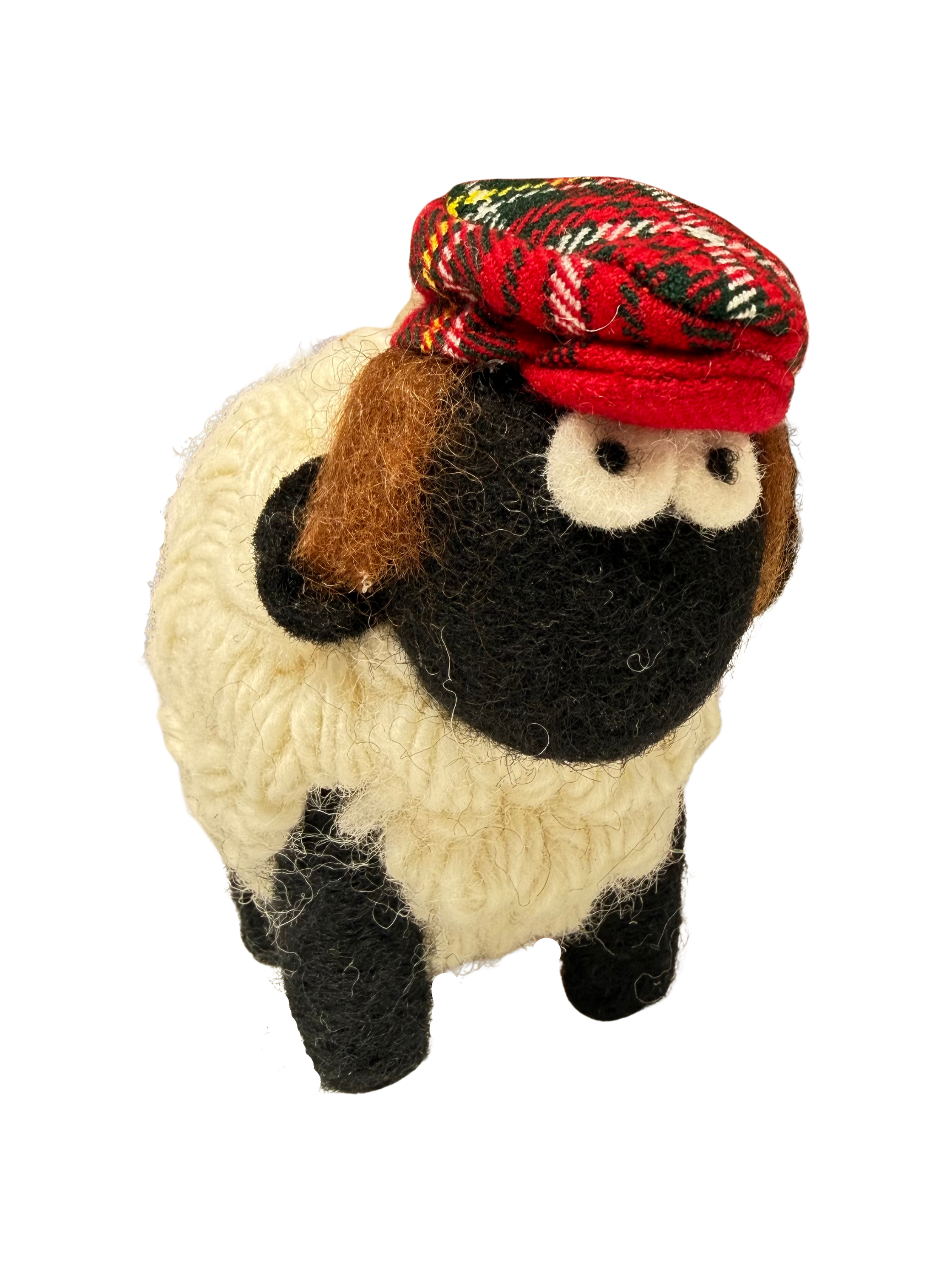 Erin Knitwear - Red Tartan Cap Sheep