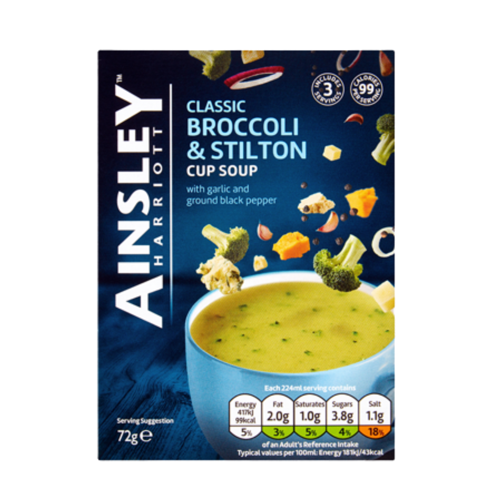 Ainsley Broccoli & Stilton Cup Soup