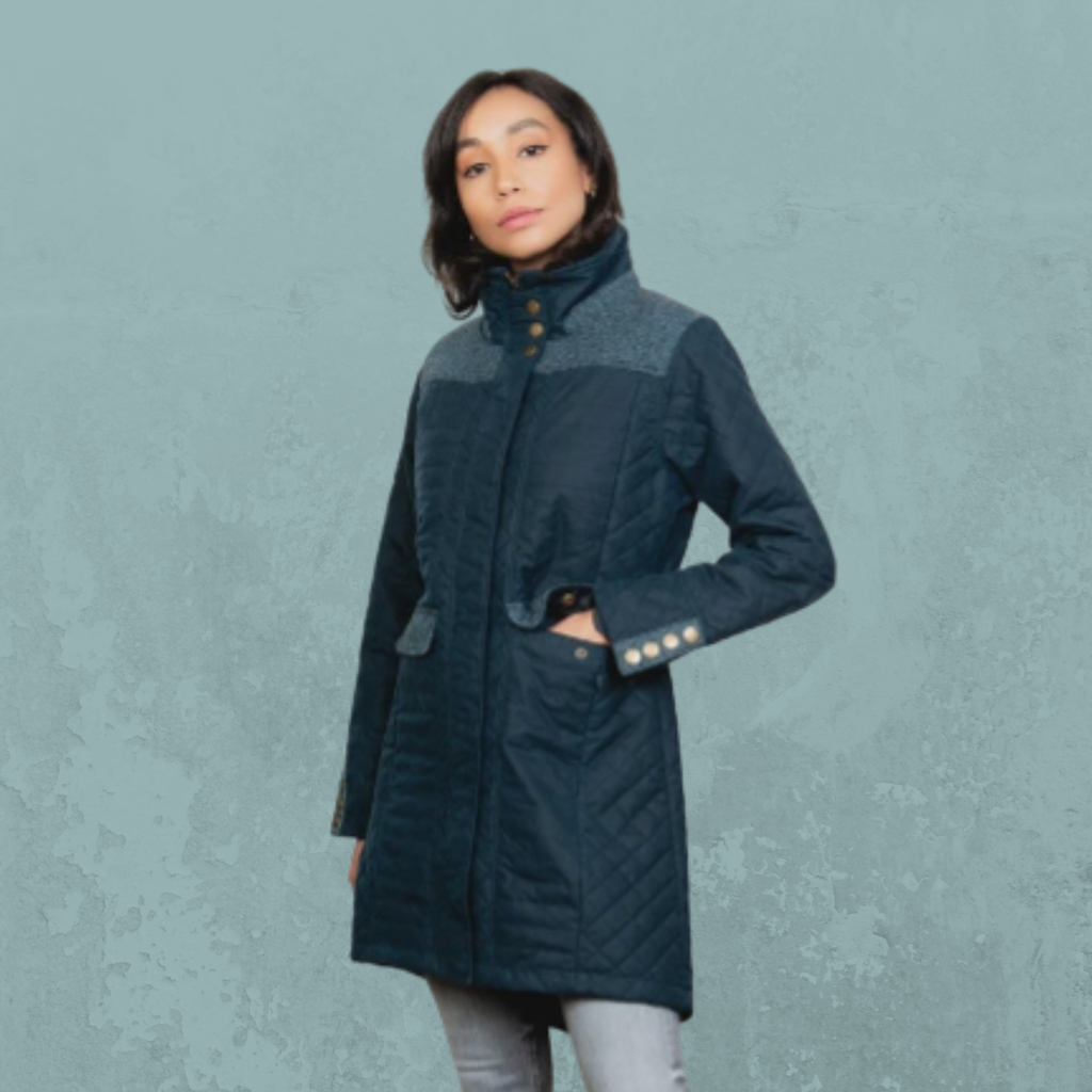 Jodie Wax Coat - Teal