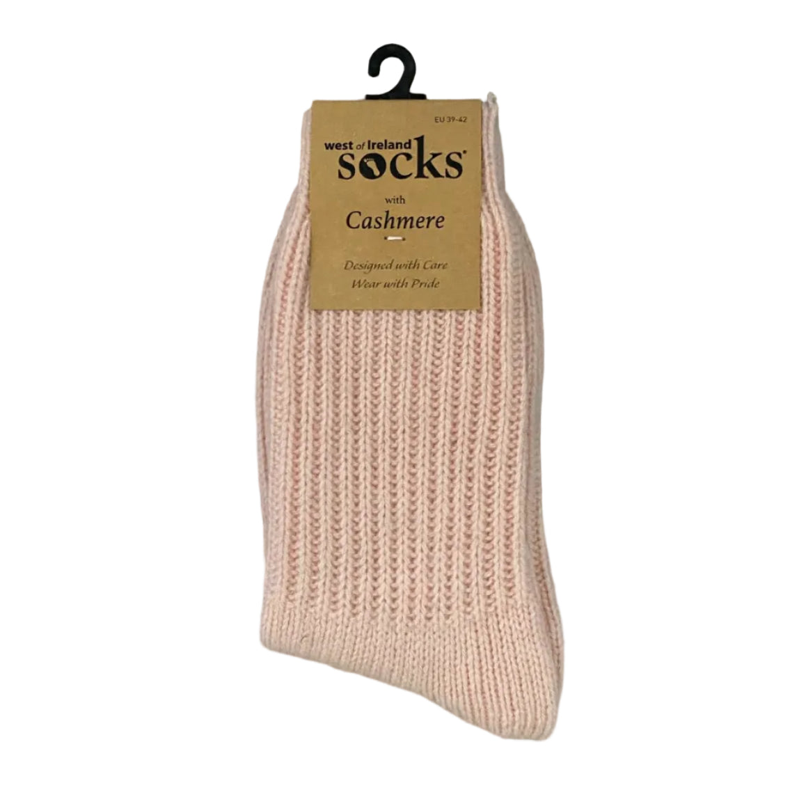 Womens Cashmere Blend Socks -  Pink