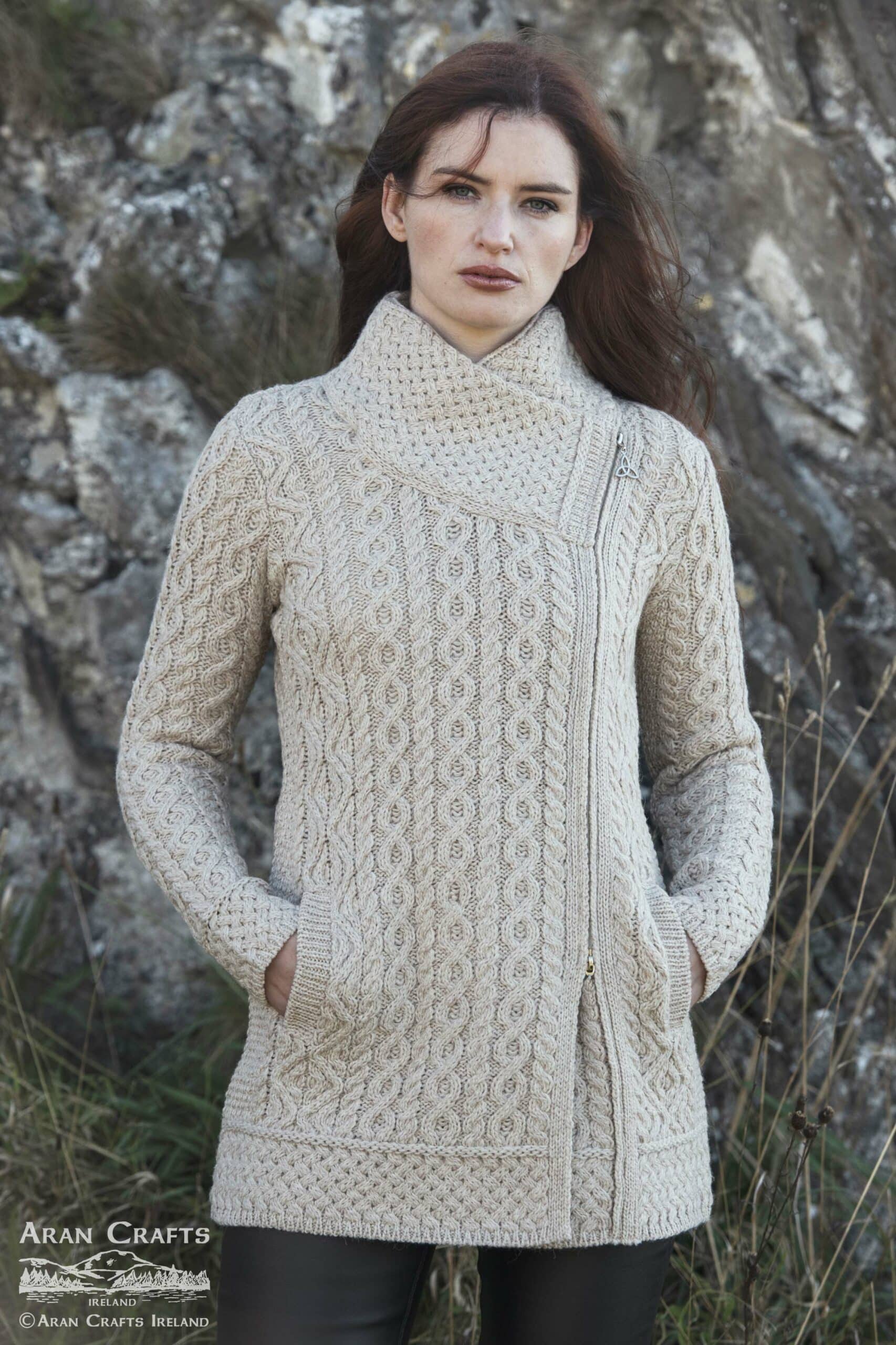 Aran Craft 'Parsnip' Side Zip