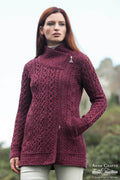 Asymmetrical Side Zip - Purple Marl