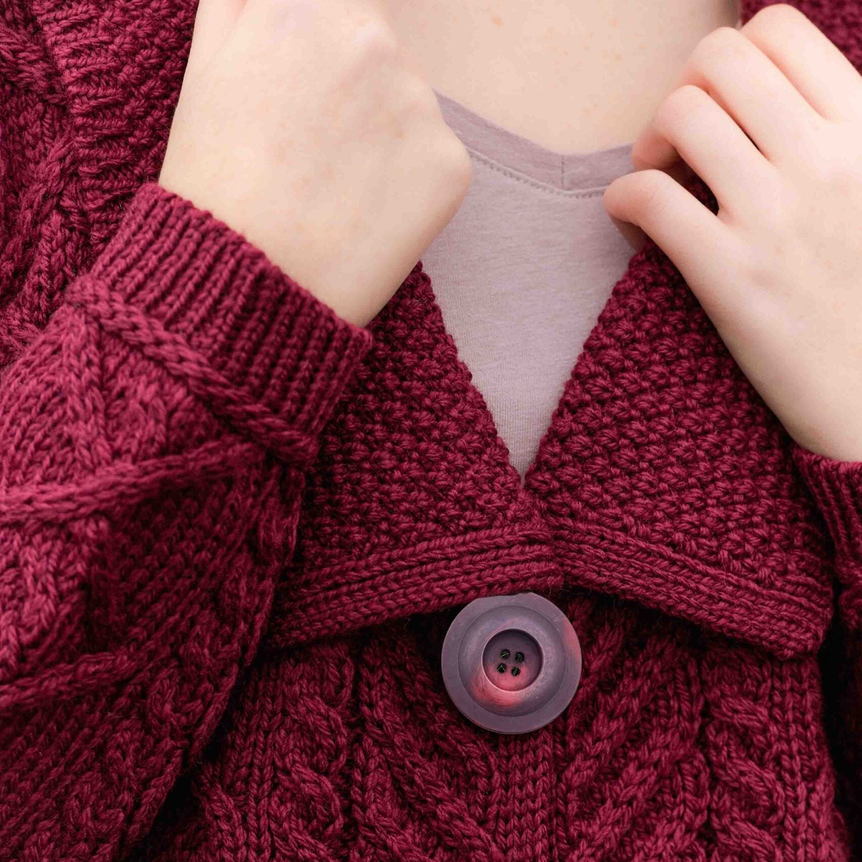 Beltra One Button Sailor Collar Cardigan