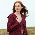 Beltra One Button Sailor Collar Cardigan