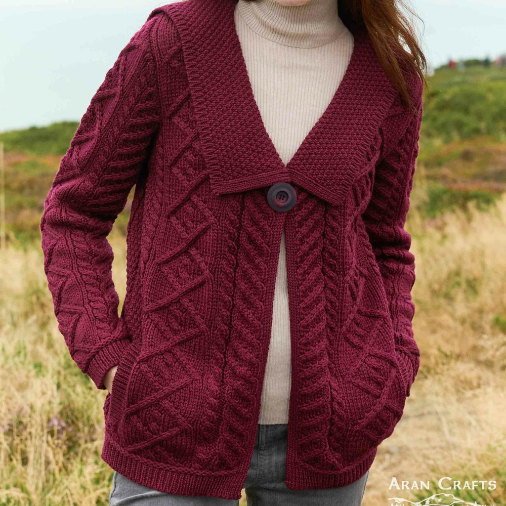 Beltra One Button Sailor Collar Cardigan