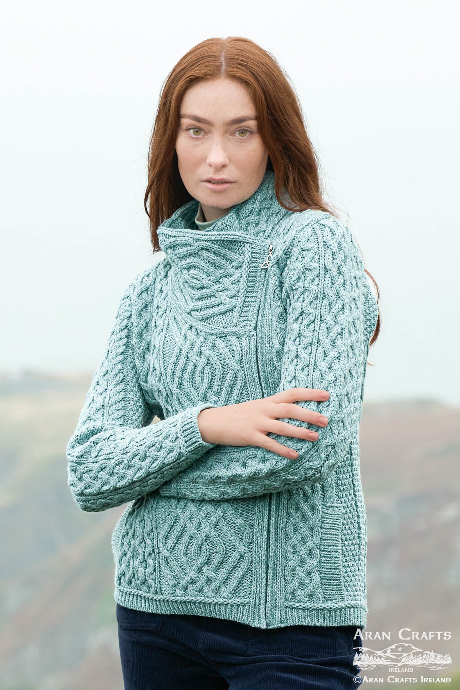 Aran Craft 'Mermaid' Side Zip