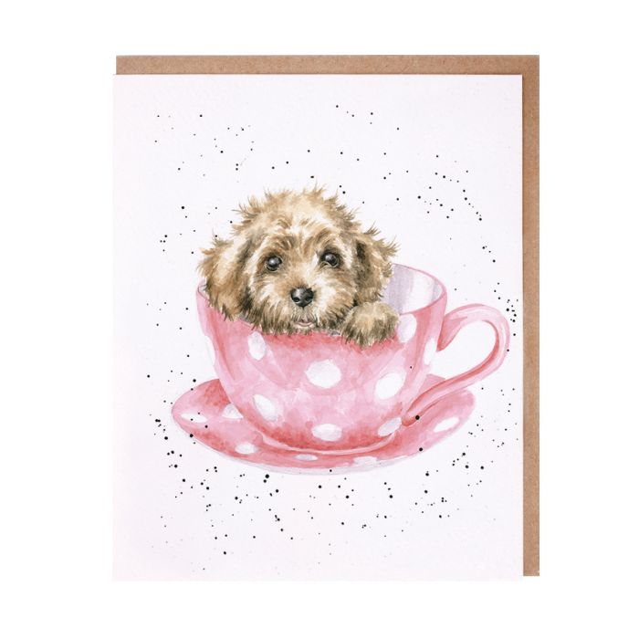 Wrendale Card 'Teacup Pup'
