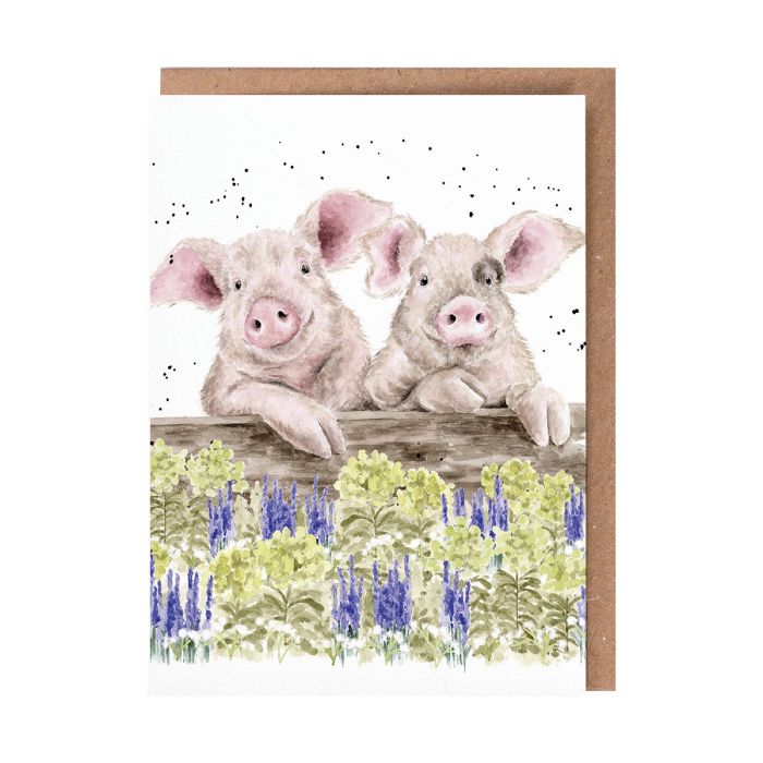 Wrendale Card 'Nosy Neigh-boars'