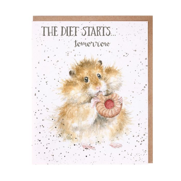 Wrendale Card 'The Diet Starts Tomorrow'