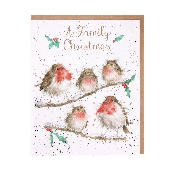Wrendale Card 'A Family Christmas'