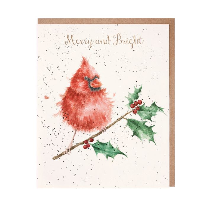 Wrendale Card 'Cardinal Christmas'