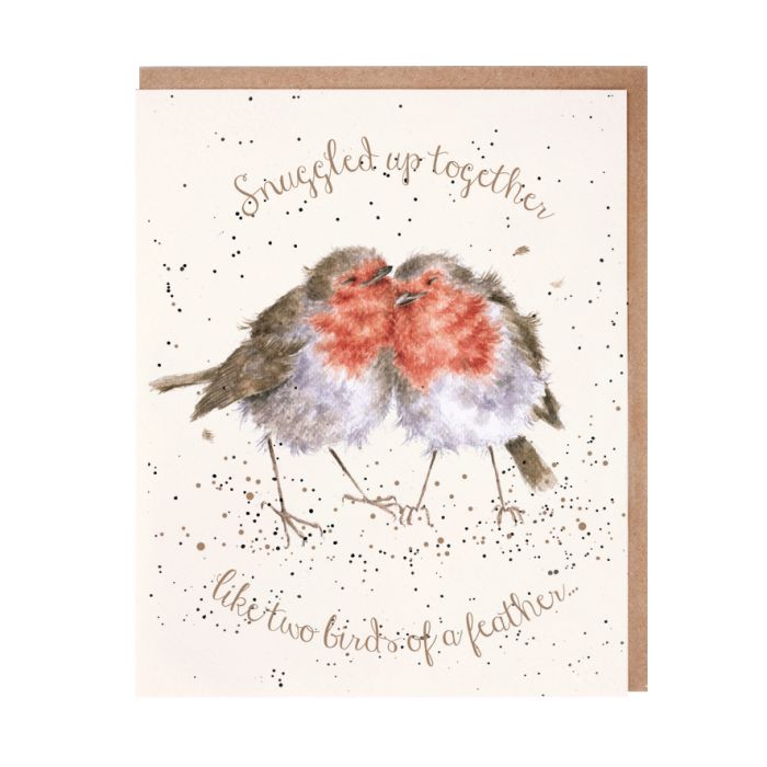 Wrendale card 'Birds of  Feather'