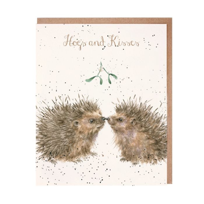 Wrendale Card 'Hogs and Kisses'