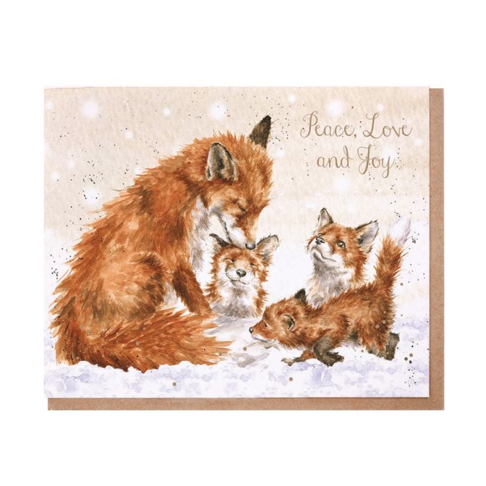 Wrendale Card 'Peace, Love, Joy'