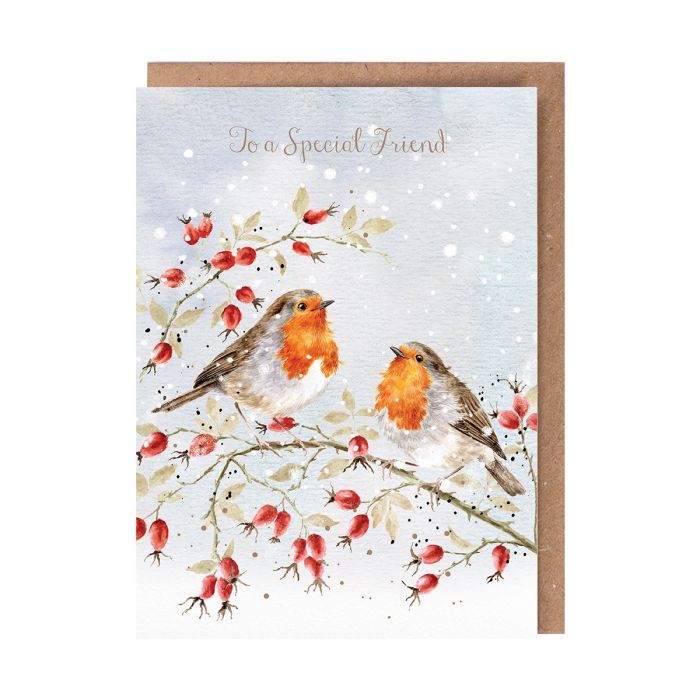 Wrendale Card 'Feathers and Friendship'