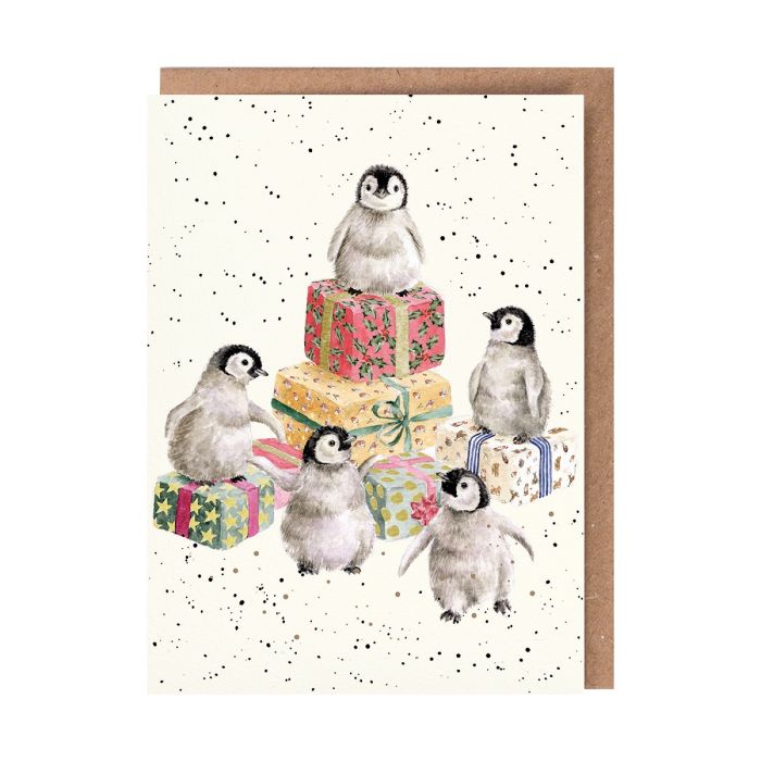 Wrendale Card 'Penguin Pandemonium'
