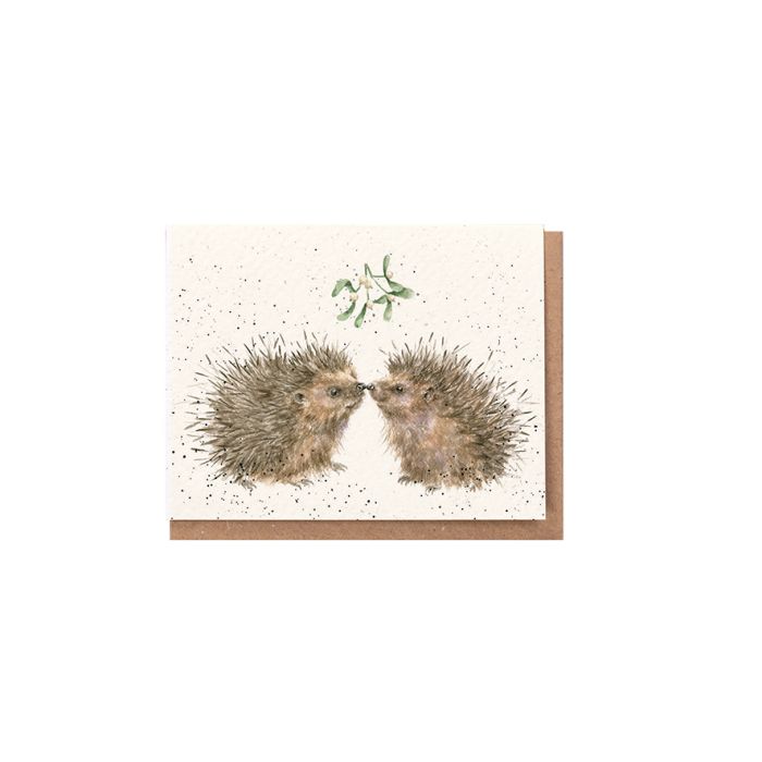 Wrendale Mini Card 'Hogs & Kisses'