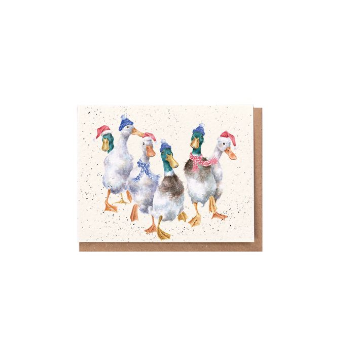Wrendale Mini Card 'All Wrapped Up'