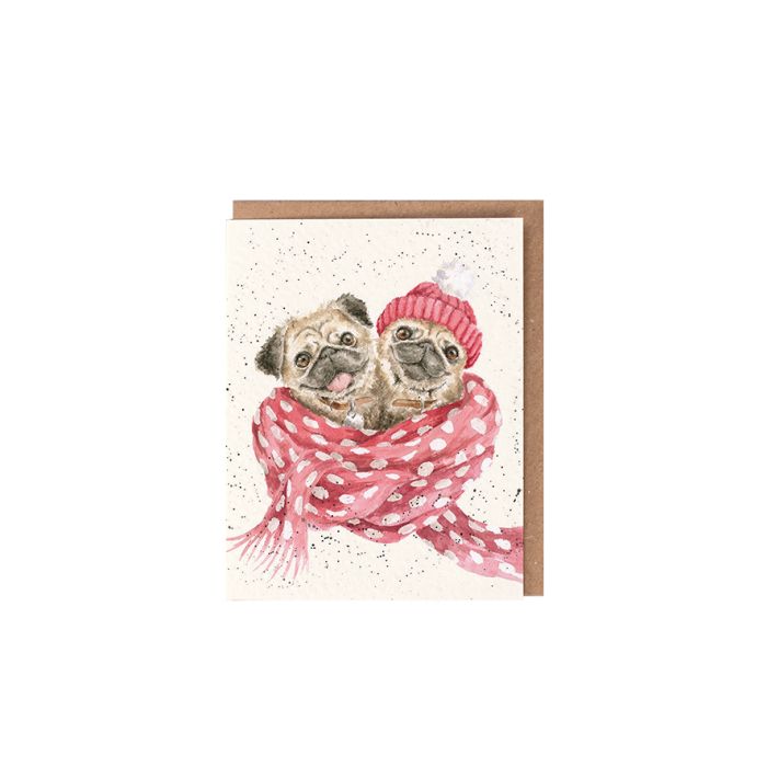 Wrendale Mini Card 'Snug as Pug'