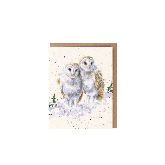 Wrendale Mini Card 'White Christmas'