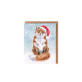 Wrendale Mini Card 'Festive Fox'