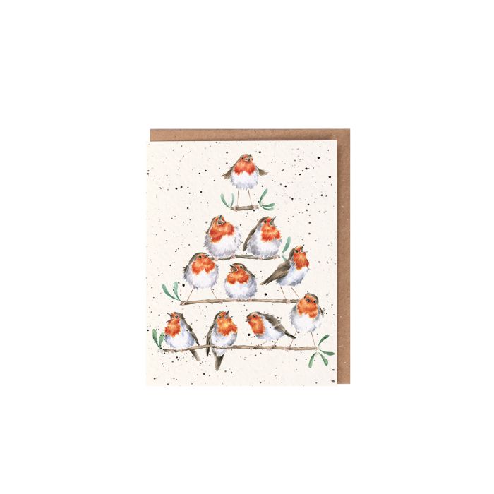 Wrendale Mini Card 'Rockin Robins'