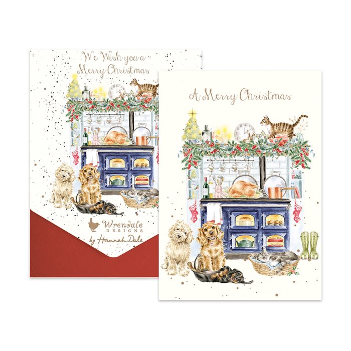 'The Country Christmas Kitchen' Wrendale Card Pack