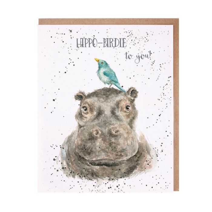 Wrendale Card 'Hippo Birdie to You'