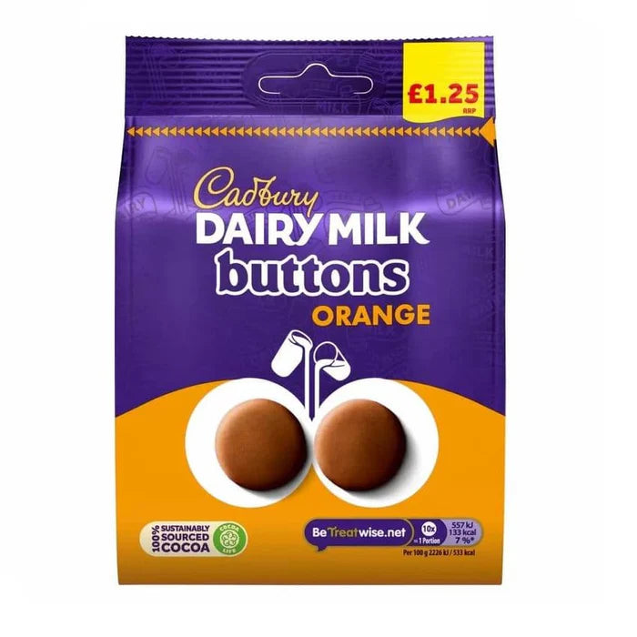 Cadbury ‘Orange’ Buttons 100g