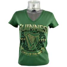 Guinness Ladies Green Luck of The Irish T-Shirt