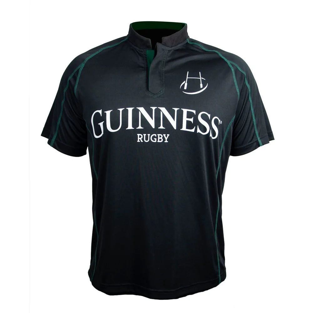 Guinness Black Performance Rugby Shirt