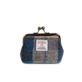 Islander Coin Purse - Navy-Beige Tartan