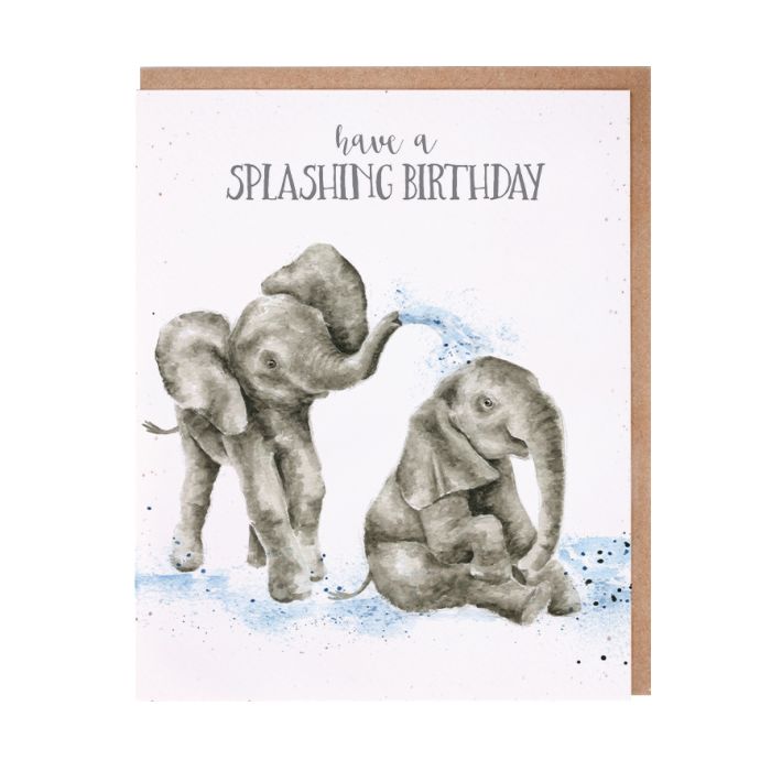 Wrendale Card 'Splashing Birthday'
