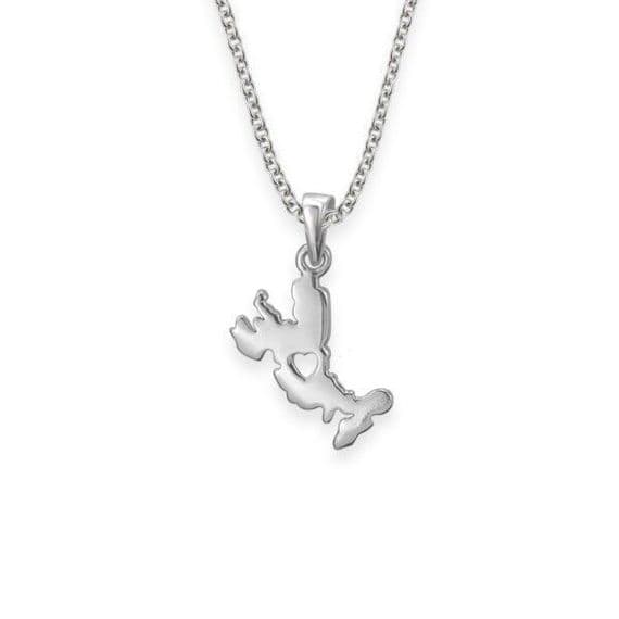 Scottish Silver Pendant 'My Heart Is In Skye'