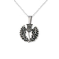 Scottish Thistle Stainless Steel Pendant Large