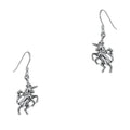 Unicorn Silver Drop Earrings