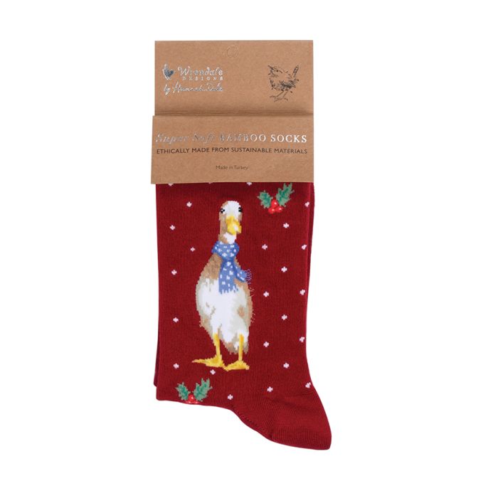 'Christmas Scarves' Womens Socks