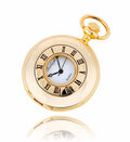 The Burleigh Half Hunter Pocket Watch - Gold Colour