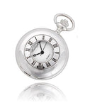 The Burleigh Half Hunter Pocket Watch - Silver Colour