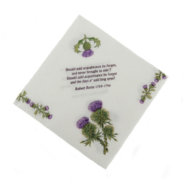Thistle & Robert Burns Luncheon Napkins