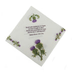 Thistle & Robert Burns Luncheon Napkins