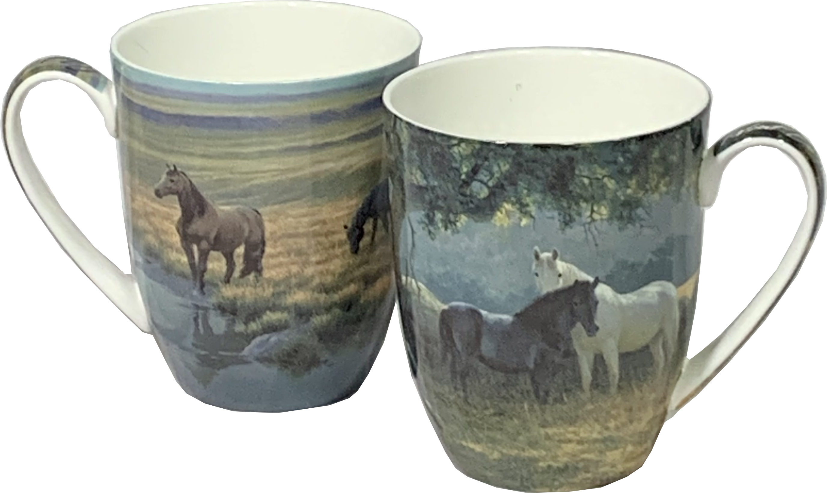 Bateman Horses Set of 2 Mugs