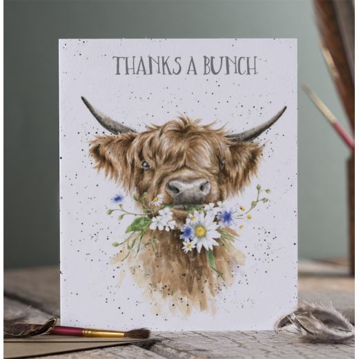 Wrendale Card 'Thanks A Bunch'