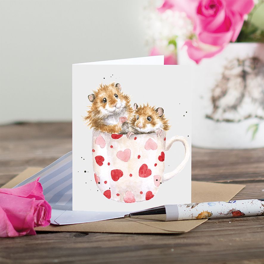 Wrendale Mini Card  'Hammy Anniversary'
