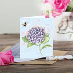 Wrendale Mini Card 'Hydrangea'