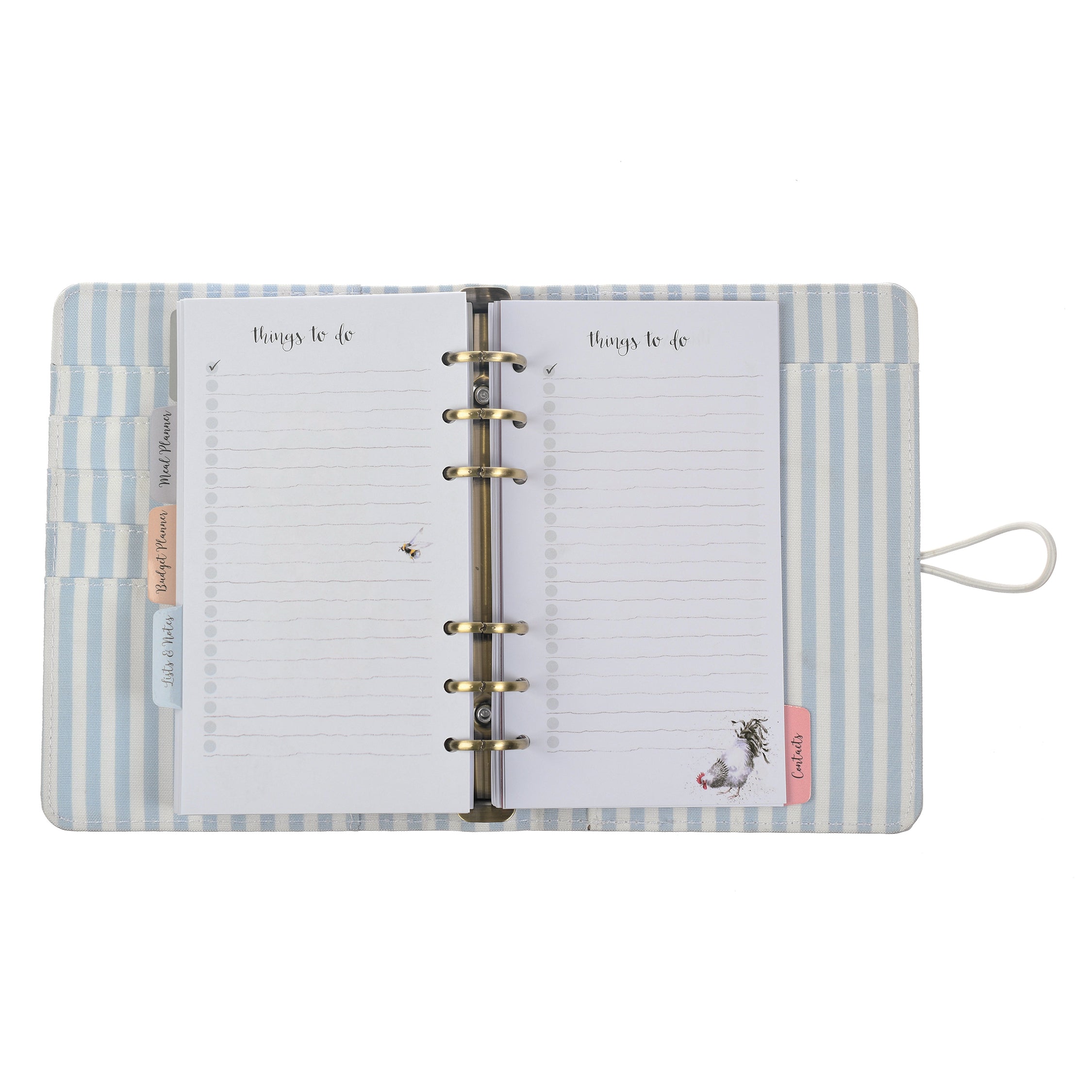 Hydrangea & Bee Personal Organizer