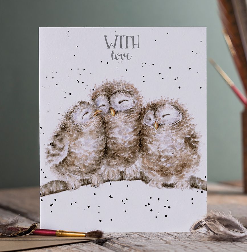 Wrendale Card 'Owlways by Your Side'